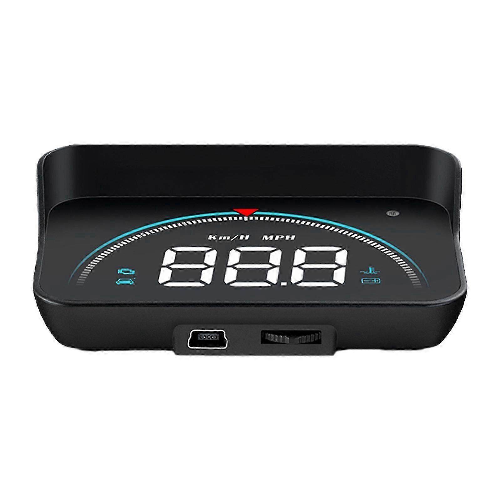 3.5 Inch Head-up Display Multifunction Overspeed Warning System Portable HUD Projector for Car