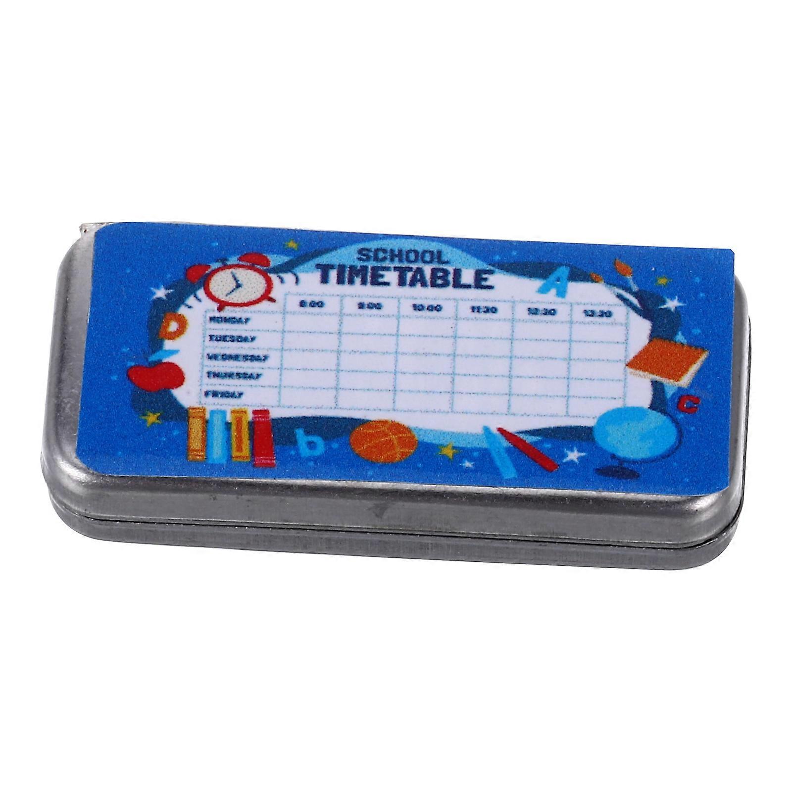 Student Storage Pencil Case Model Miniature Design Rectangular .20X1.50X0.70cm Graduation Design 1Pcs