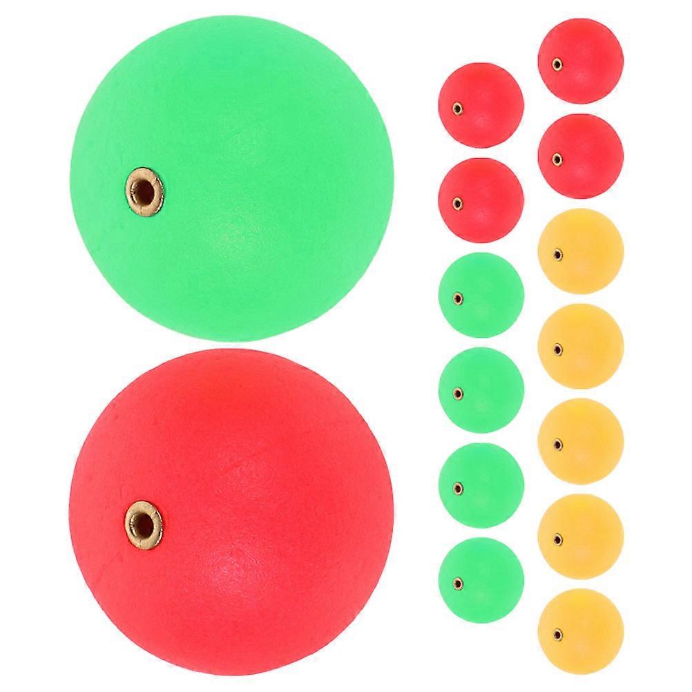 High-Visibility Fishing Float Balls Foams Fishing Bobber for 15Pcs Set