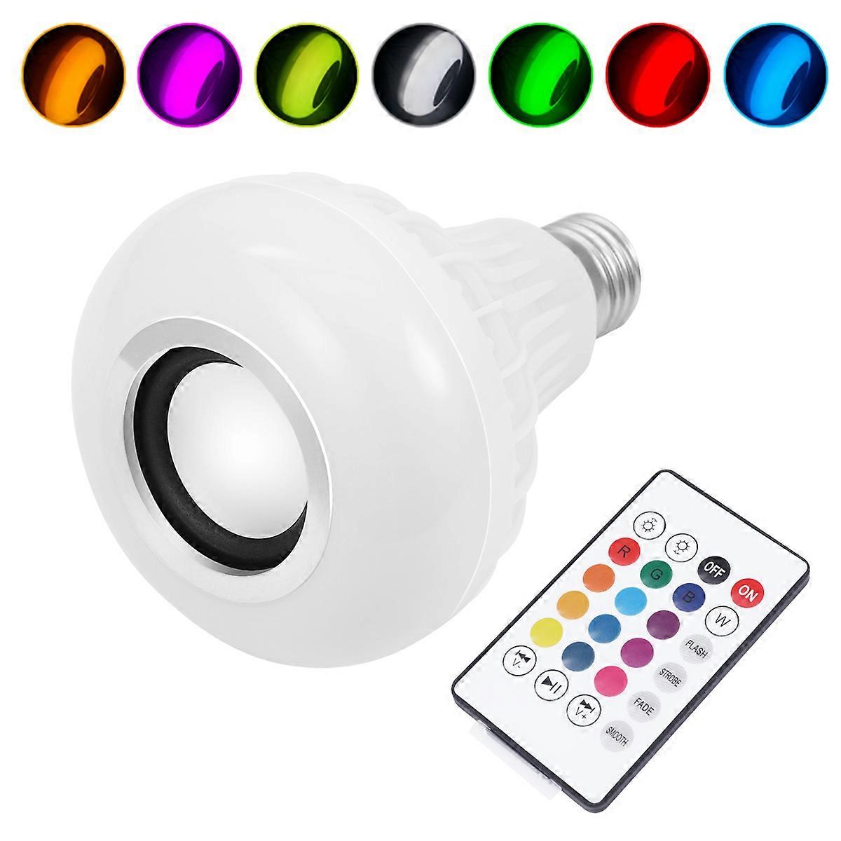 Changing Color Light Bulb Smart Led Light Bulb Speaker For Low Heat Generation 1Set