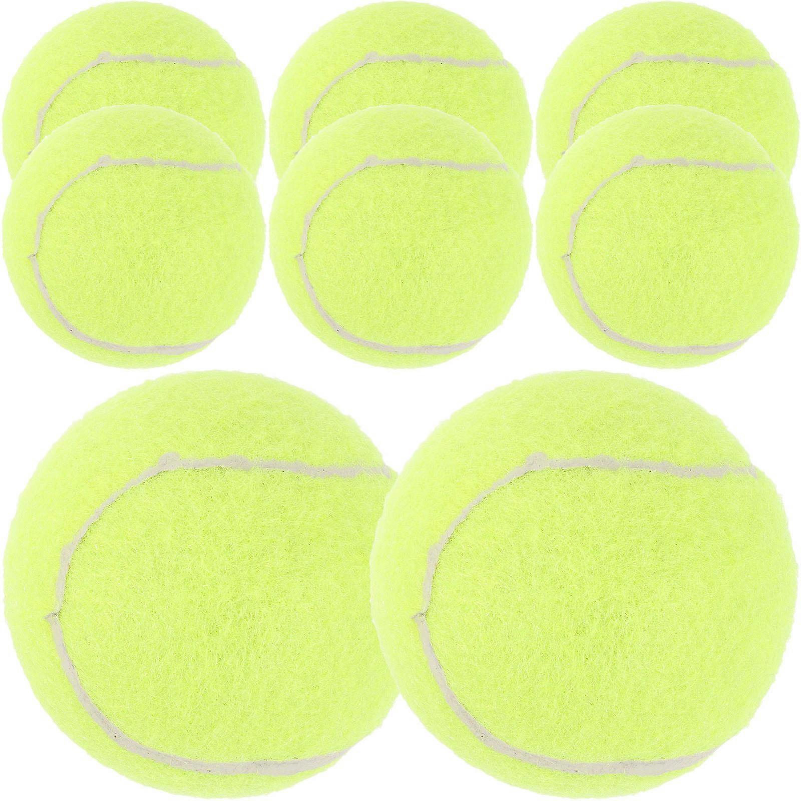 Colorful Training Tennis Balls Practice Dog Interactive Ball Outdoor Use 7x7cm Felt 8Pcs