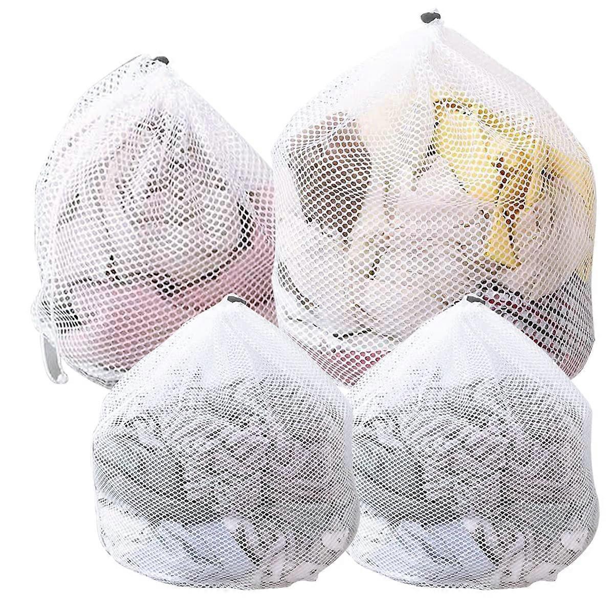Laundry Net - Pack of 4 - Durable Mesh Washing Bags for Delicate Items, Machine Wash Safe, Multi-Size Laundry Bags