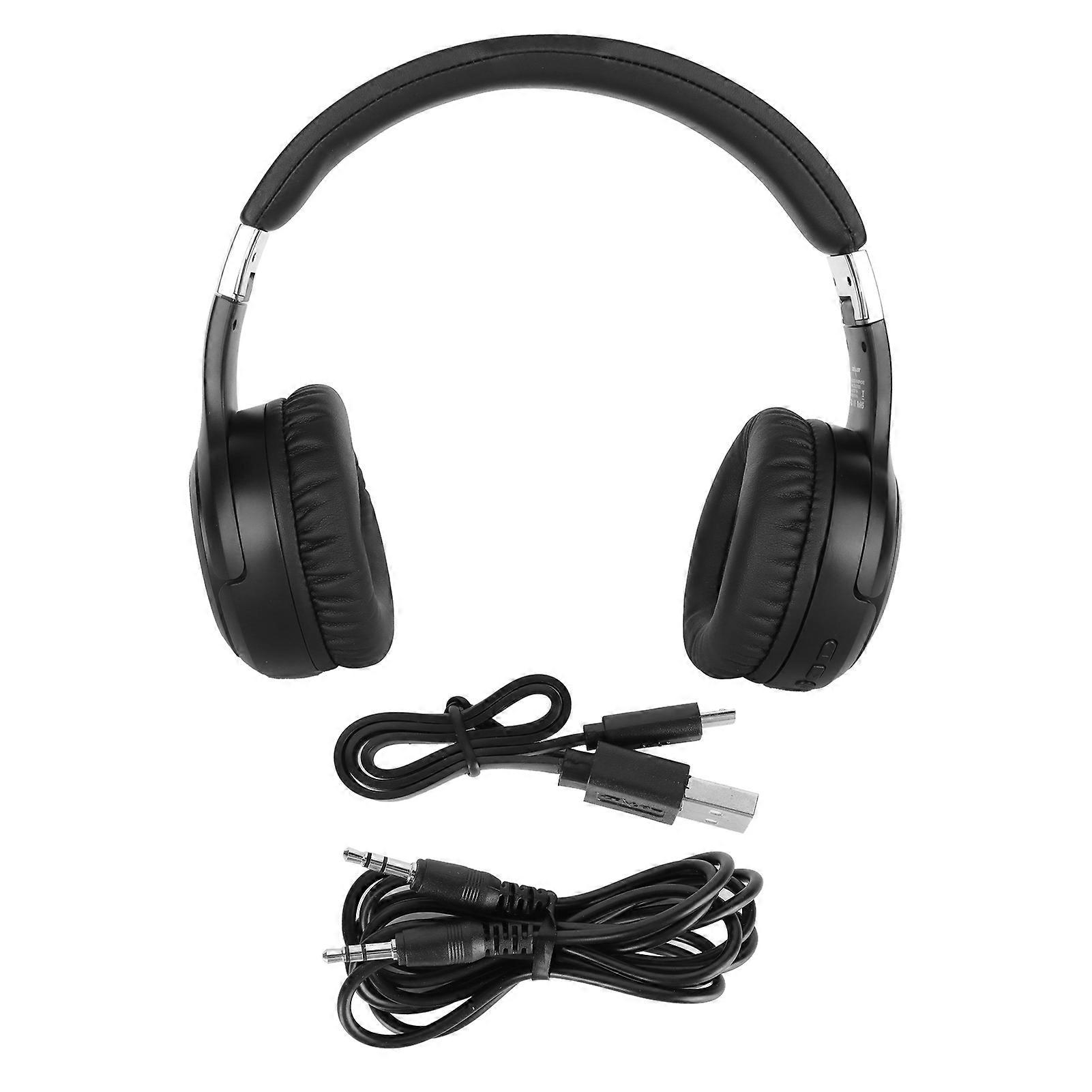 B28 Foldable On-Ear Wired/Wireless Bluetooth Headphones with Mega Bass and LCD Display
