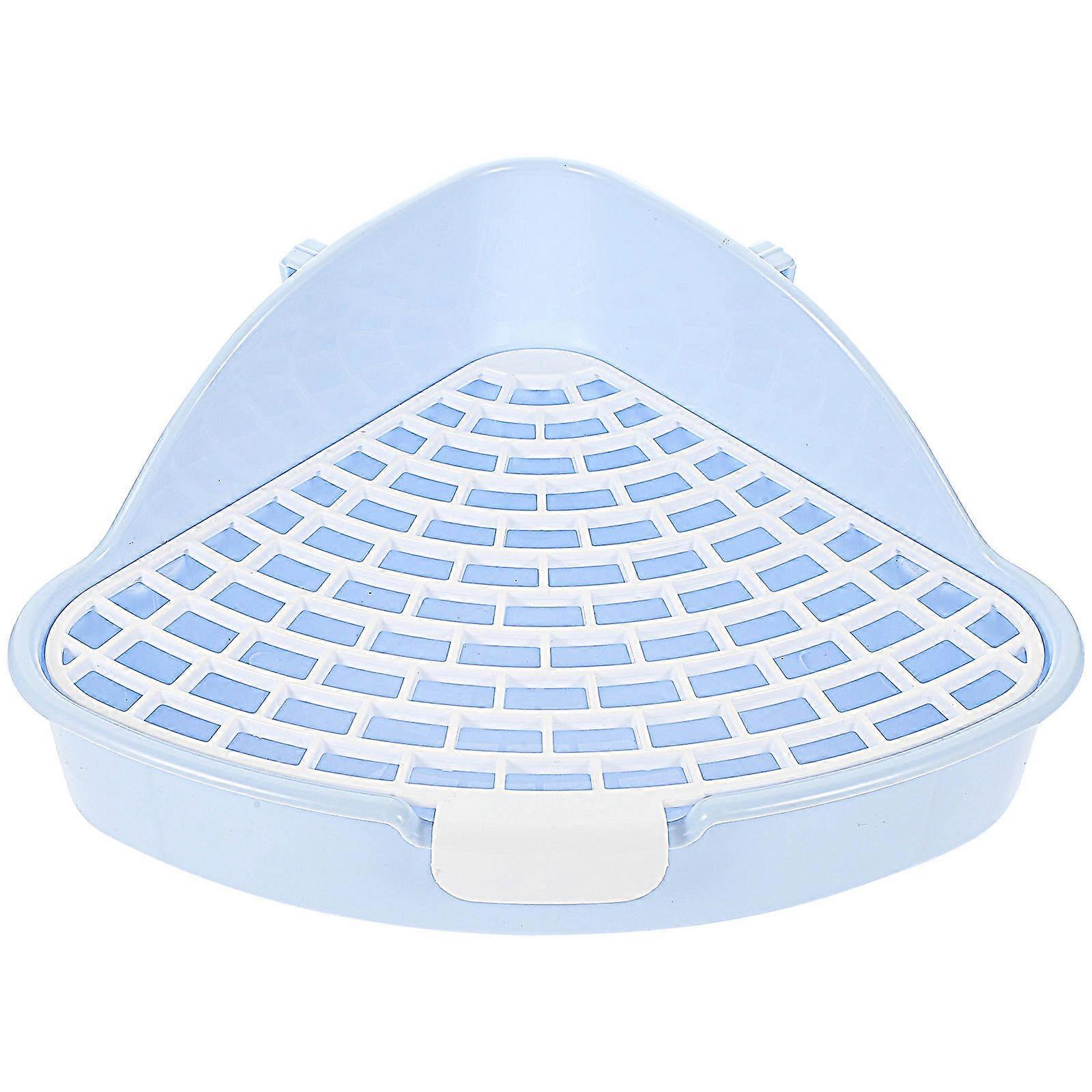 כלוב ארנב אסלה קטן פינתי חול ארגז חיות מחמד טיפול צ'ינצ'ילה 9.8X7.9X3.9 אינץ' להגן על שטיחים ורצפות 1 סט