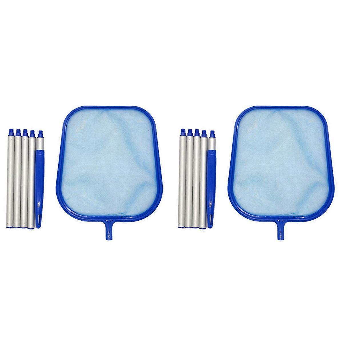 Pool Landing Net Pool Cleaning with Telescopic Pole Leaf Skimmer Net