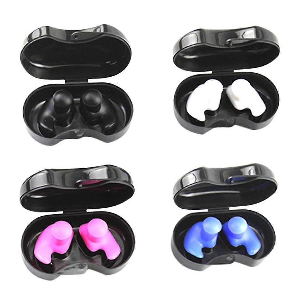 Simple Appearance Design Swimming Earplugs Waterproof for Surfing 4Pairs