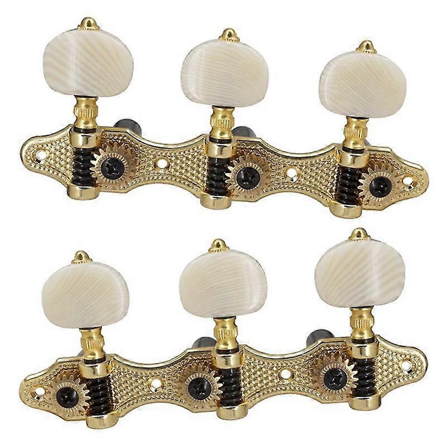 Classical Guitar Tuning Peg Acoustic Guitar Tuners 1:18 Tuning Key 3 Left 3 Right Guitars Knobs Repl