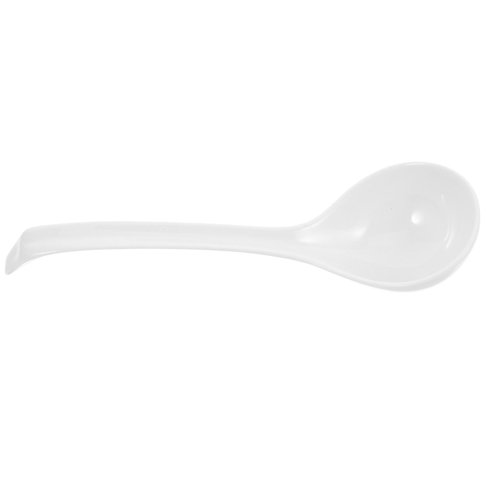 Porcelain Soup Ladle Reusable Bone Shaped Spoon for Serving Soups, Stews, and Rice Dishes at Restaurants or Gatherings