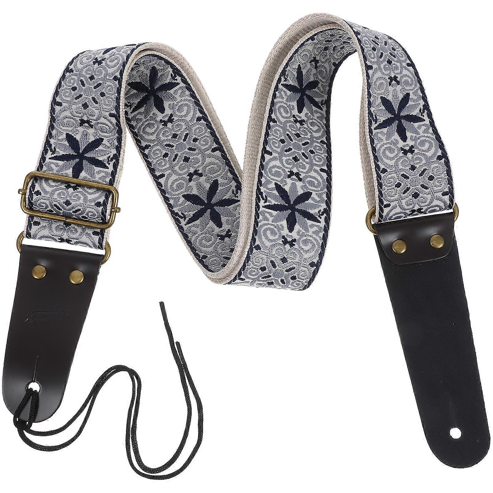 Adjustable Guitar Strap Practical Shoulder Strap for Ukulele Musicians Multi Color 93.50X5.00X0.20cm Durable 1 Set
