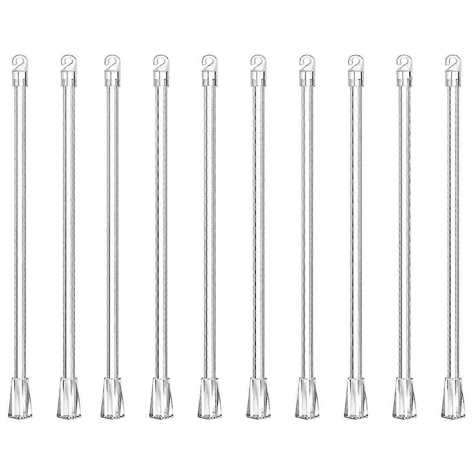 Blind Control Rods Easy Installation 43cm Clear Blind Wand with Hooks Grip for Window Decoration