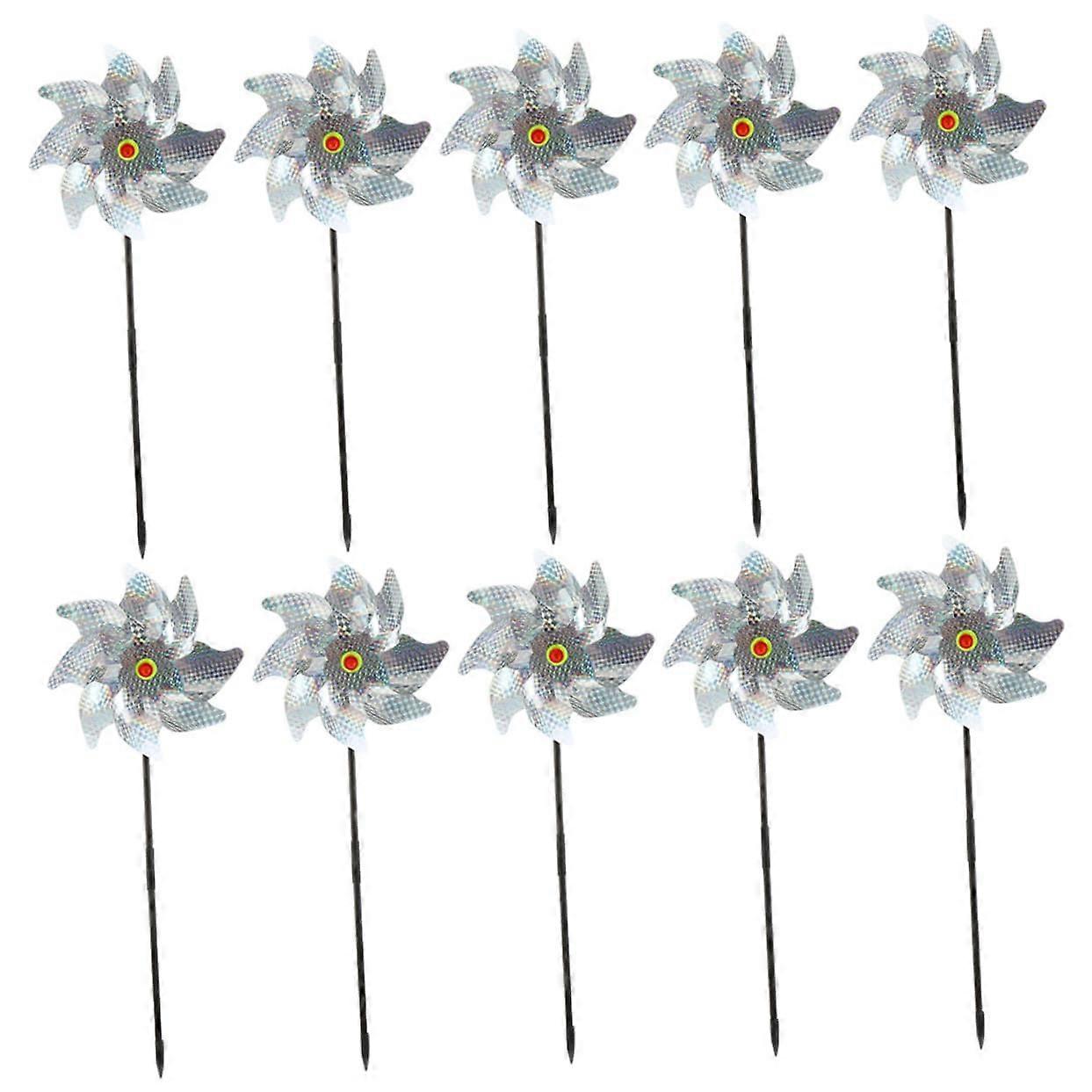 10 pieces bird deterrent reflective garden decoration easy tallation for garden flower beds weatherresistant durable colors