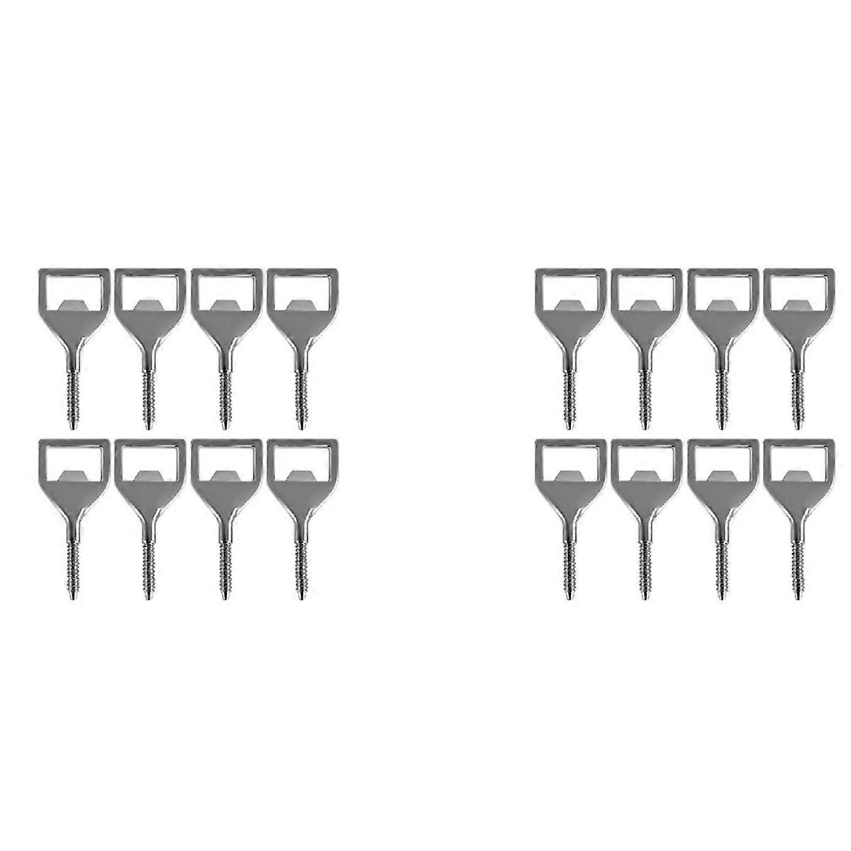 Bottles Opener Kits 8 Pack Blank Stainless Steel Opener Insert DIY