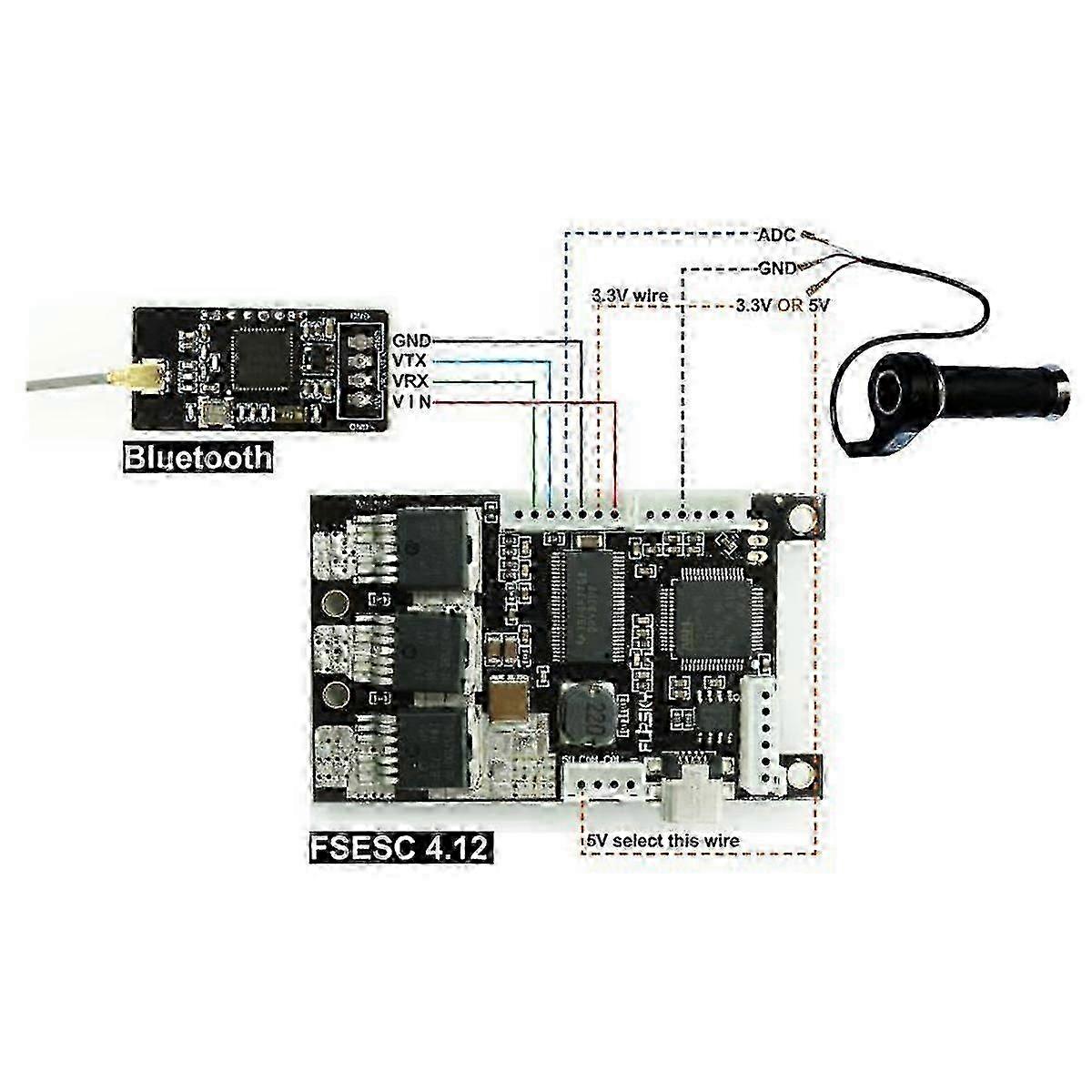 2.4G Wireless Bluetooth Module V6 for Electric Skateboard and Tool