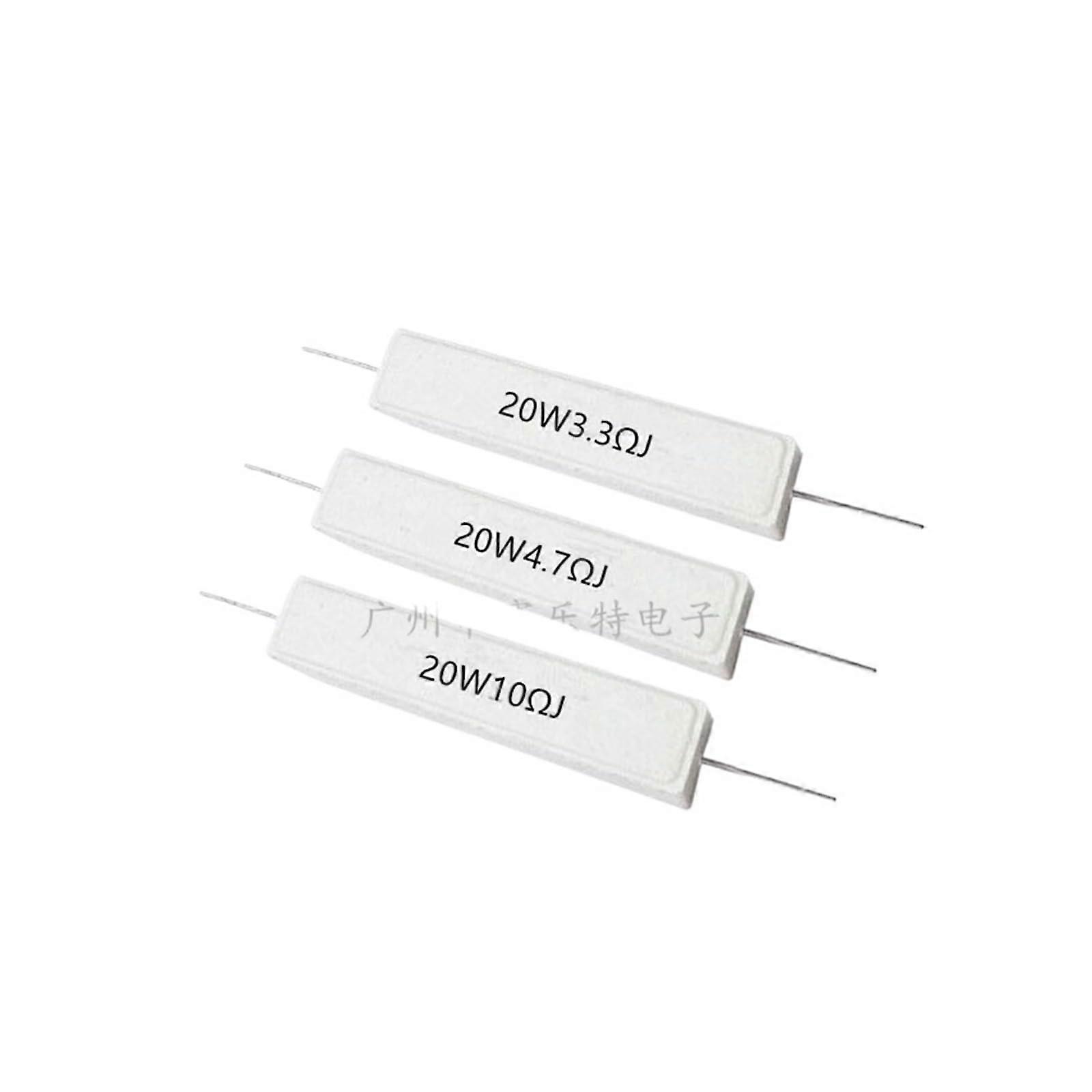 Ceramic Cement Resistor 20 W 1 Ohm 1PCS