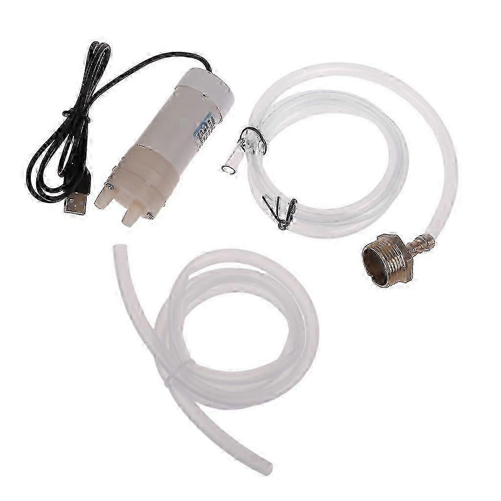5V2A USB Mini Water Pump with Tubing 4L/min Self-priming Pump Suitable for Various Applications