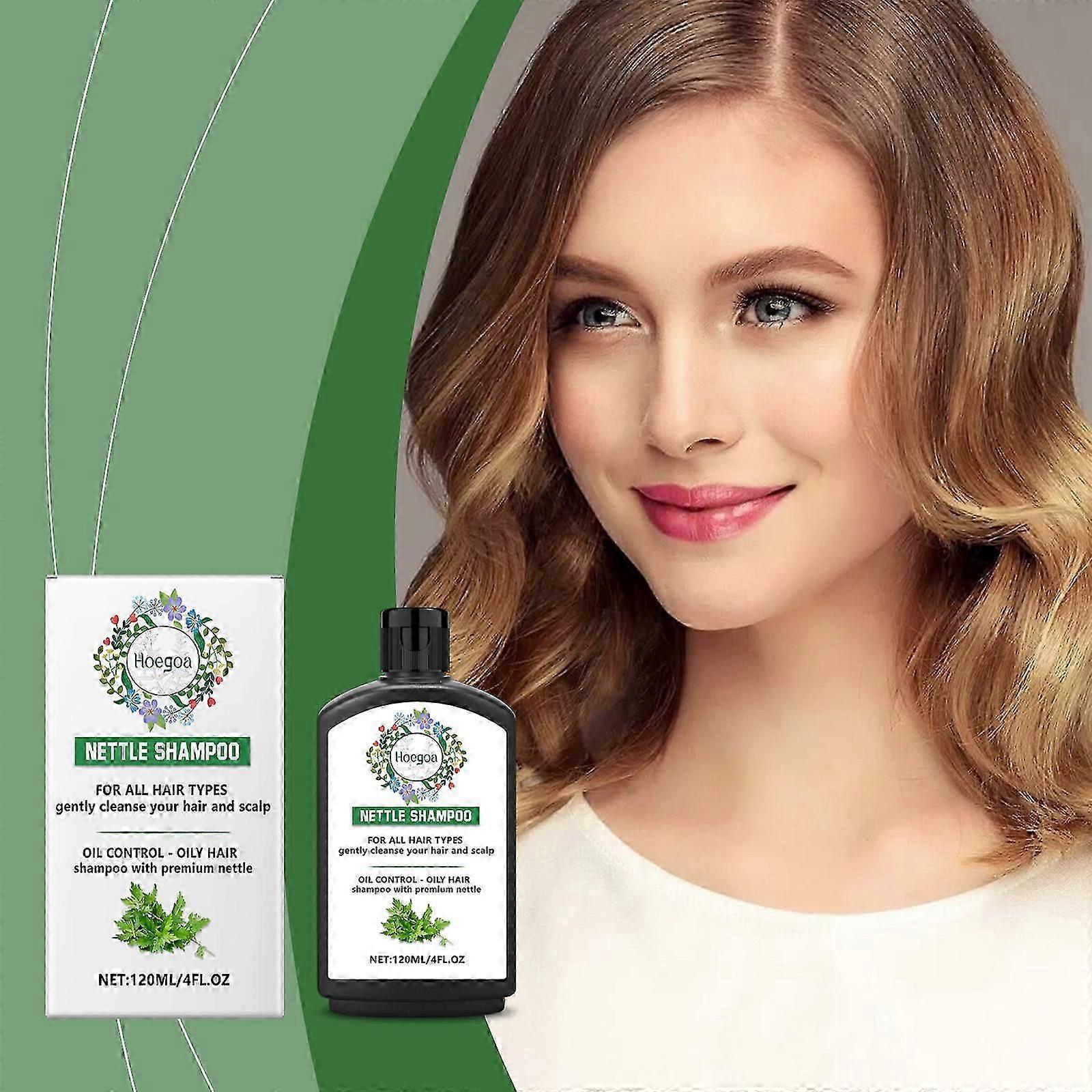 Nettle Extract Shampoo for Strong, Healthy Hair, Deep Nourishment, Enhances Smoothness