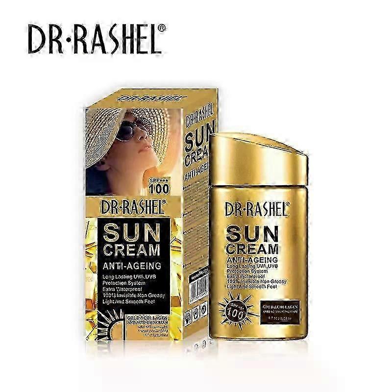 Anti-Ageing Sunscreen Lotion for Face & Body - Waterproof, Non-Greasy & Lightweight for Beach Days