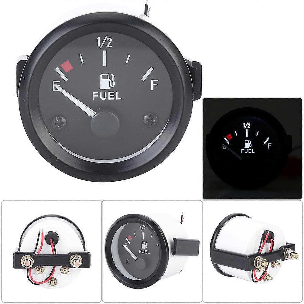 52mm Car Fuel Level Gauge Meter Dial Fuel Indicator Gauge with Pointer Indicator
