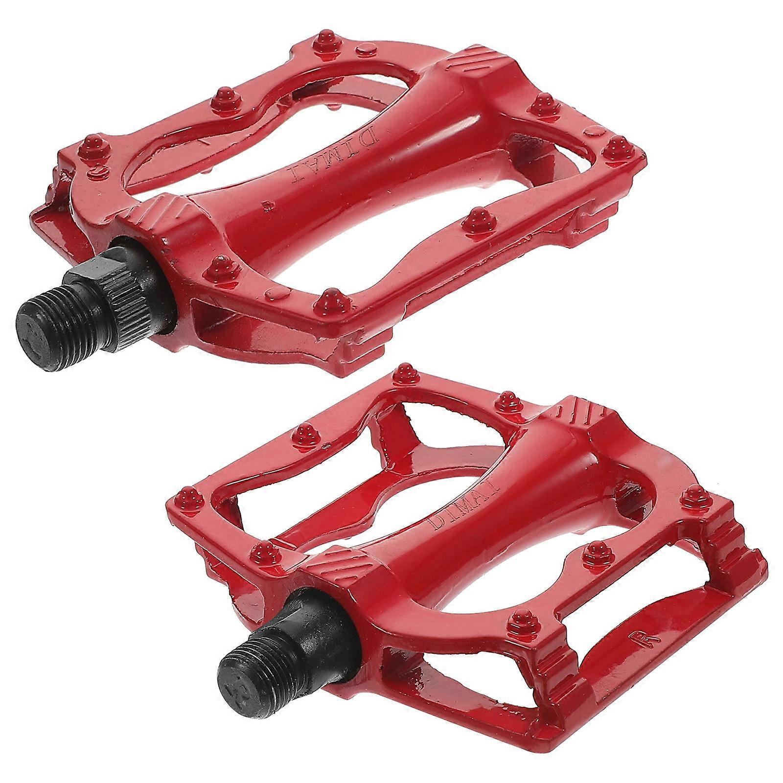 Bike Pedals 2pcs Lightweight Durable Skid Design for Road Mountain Bicycles Easy Installation for Enhanced Stability and Comfort on Long Rides