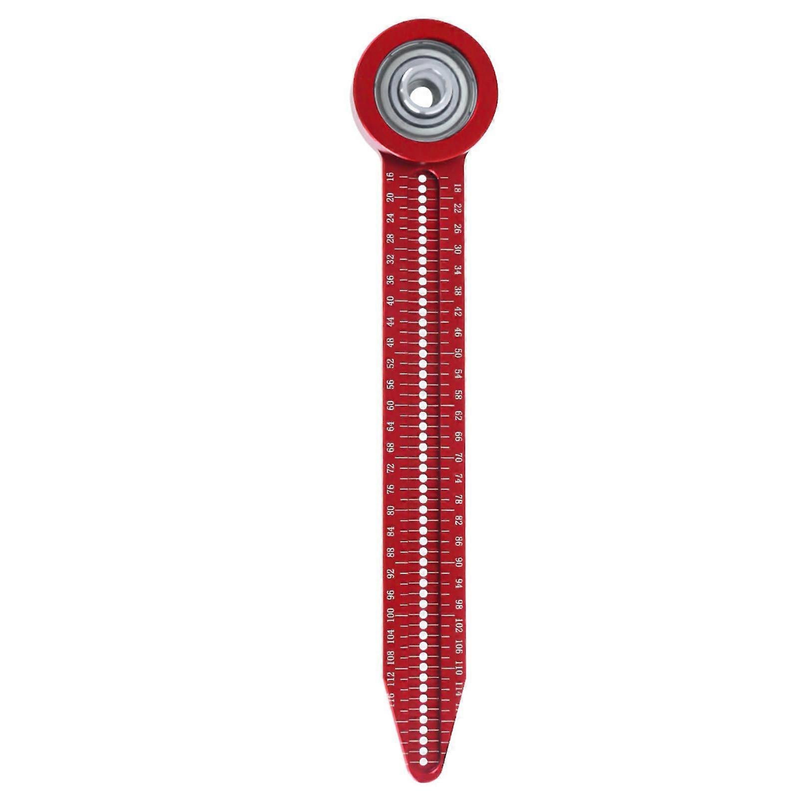 Aluminum Straightedge Drawing Ruler Round Pen Drawing Tool Woodworking Round Marker Scriber