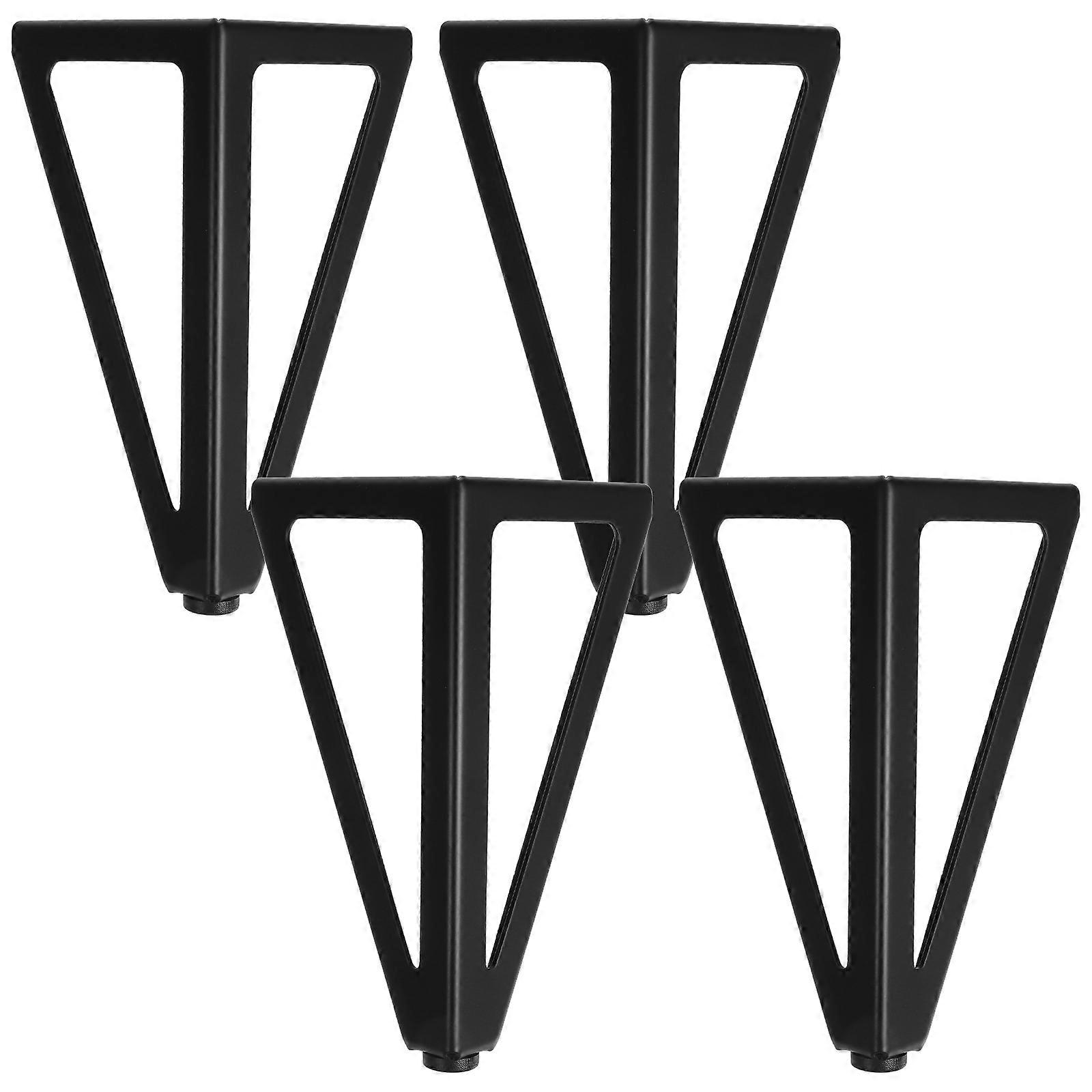 Durable Matte Black Metal Furniture Legs for Sofa, Cabinet, Chair, and TV Stand – Universal Table Leg Extenders for Bathroom and Bookcase