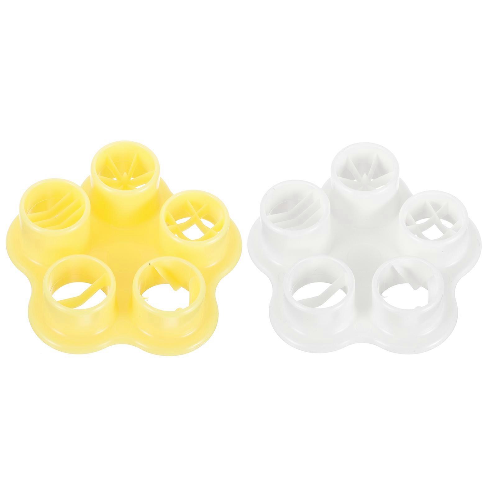Outdoor Barbecue Tools Sausage Picnics Plastic 5-in-1 Cutting Shapes Creates 2Pcs