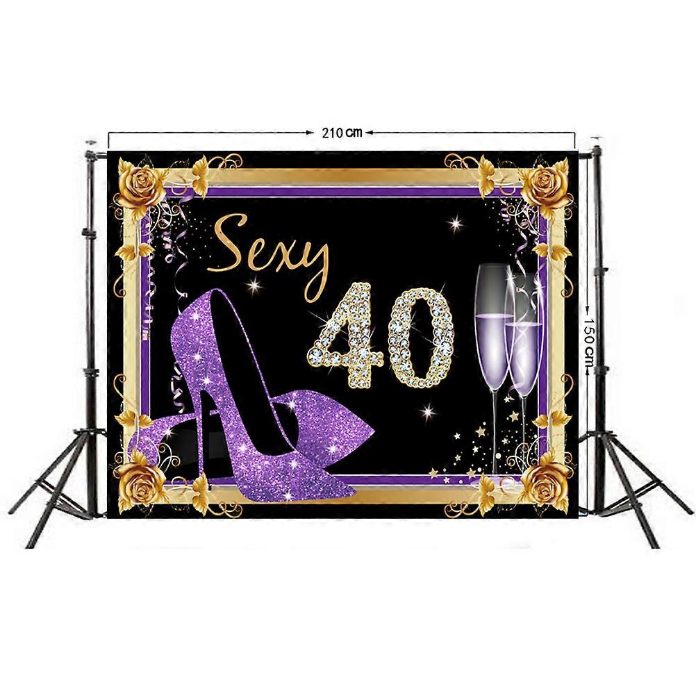 Backdrops For Photoshoot Creative High-Heel Shoes Photographic Prop Birthday Decorative Background Cloth 210x150cm Fashion Photo Taking Multi 1Pack