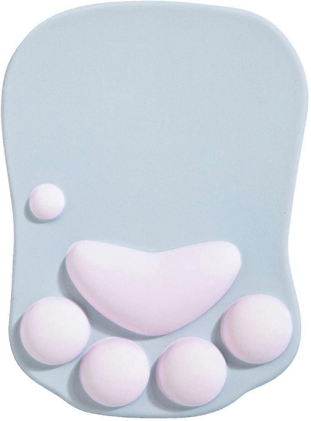 Musemåtte med håndledsstøtte, ergonomisk musemåtte, Kawaii kattemusemåtte, silikonegelmusemåtte