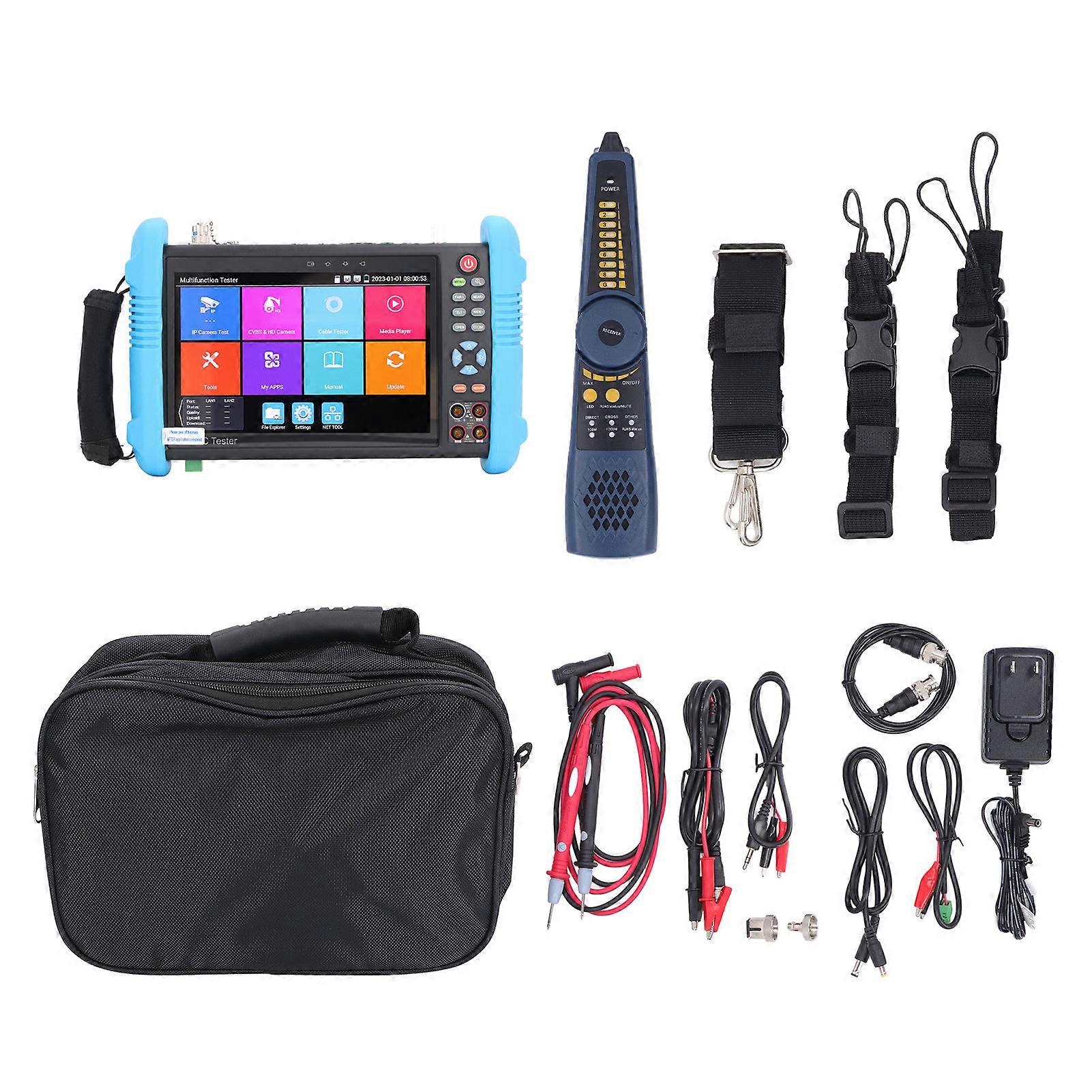 IP Camera Tester CCTV Vedio Monitor for Multimeter Optical Power MeterTDR Breakpoint Short Circuit Hunting 100‑240VAC US Plug