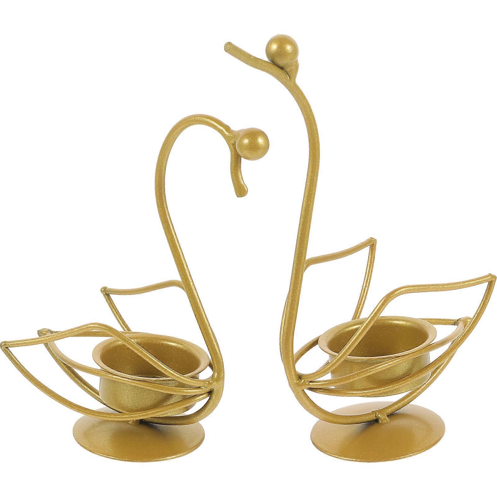 2pcs Candle Holders Candlestick Holders Creative Candle Holders Table Centerpiece Decor