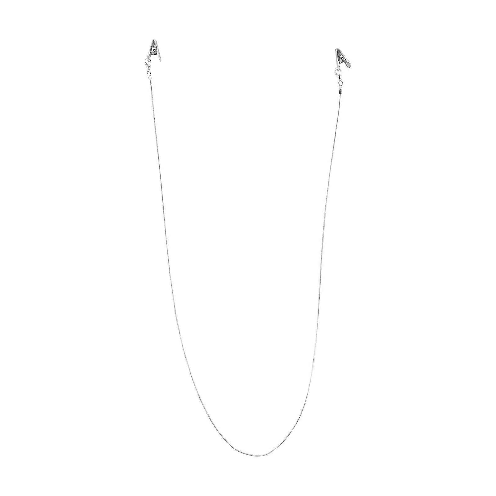 Stylish Silver Eyeglasses Cord Chain for Masks and Sunglasses Copper Material Perfect for Sports and Outings