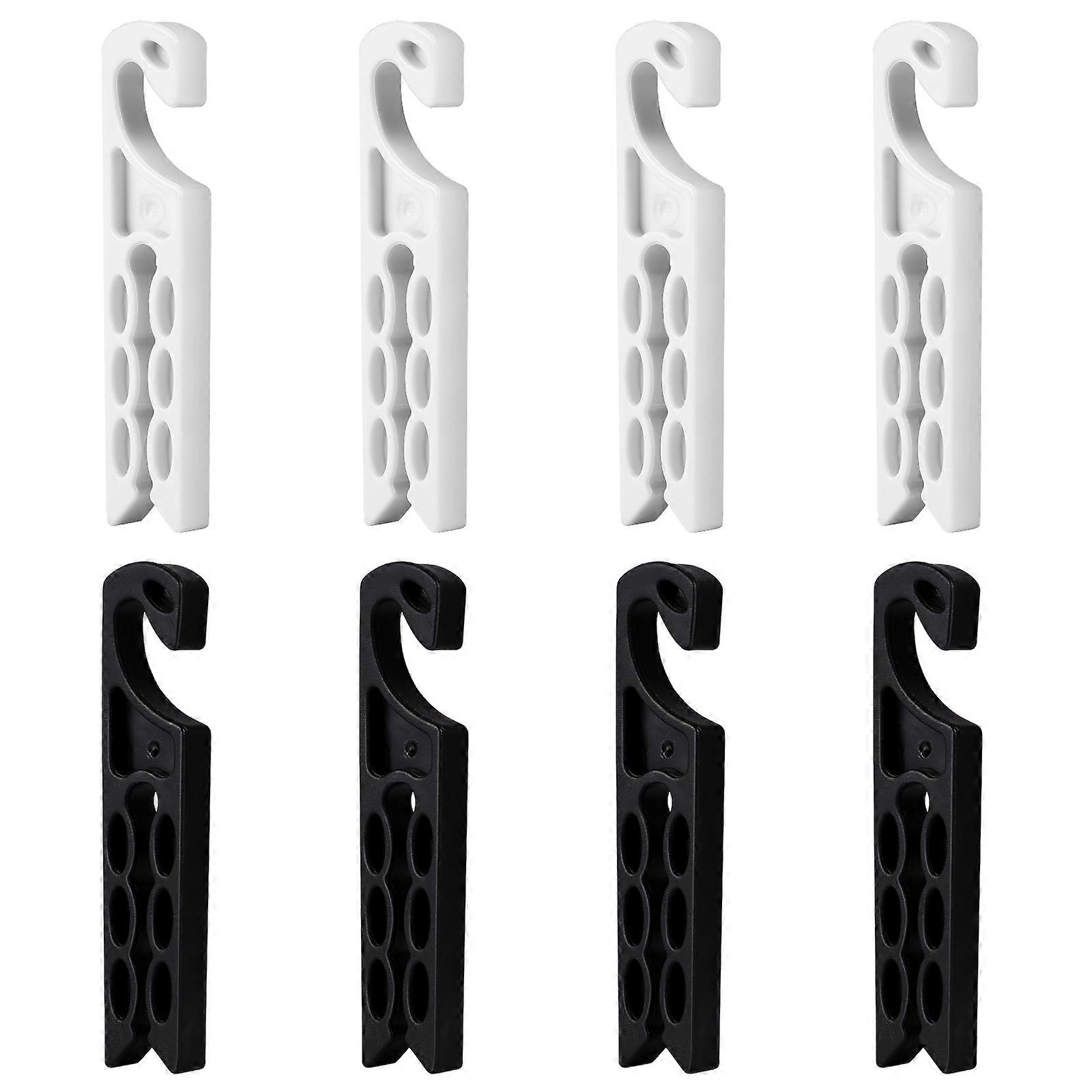 Car Vent Clips Organizer Hanger Storage Hook for Glasses Earphone Cables Black and White 8Pack