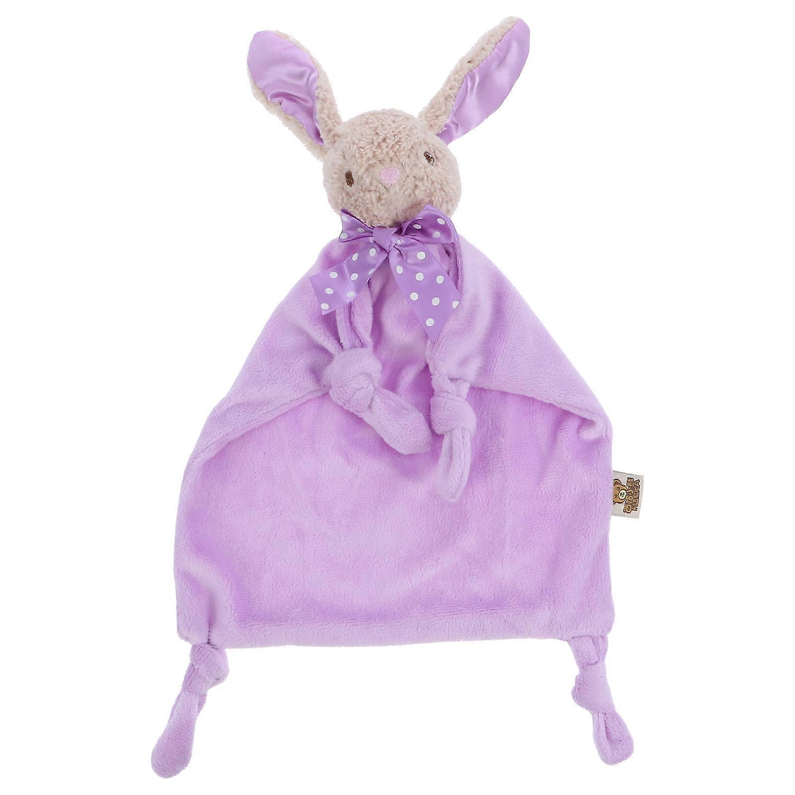 Baby Rabbit Loveys Soft Texture Plush Towel Safe for Biting Home Decoration 46cm x 42cm x 0.5cm Long-time Use 1Pcs