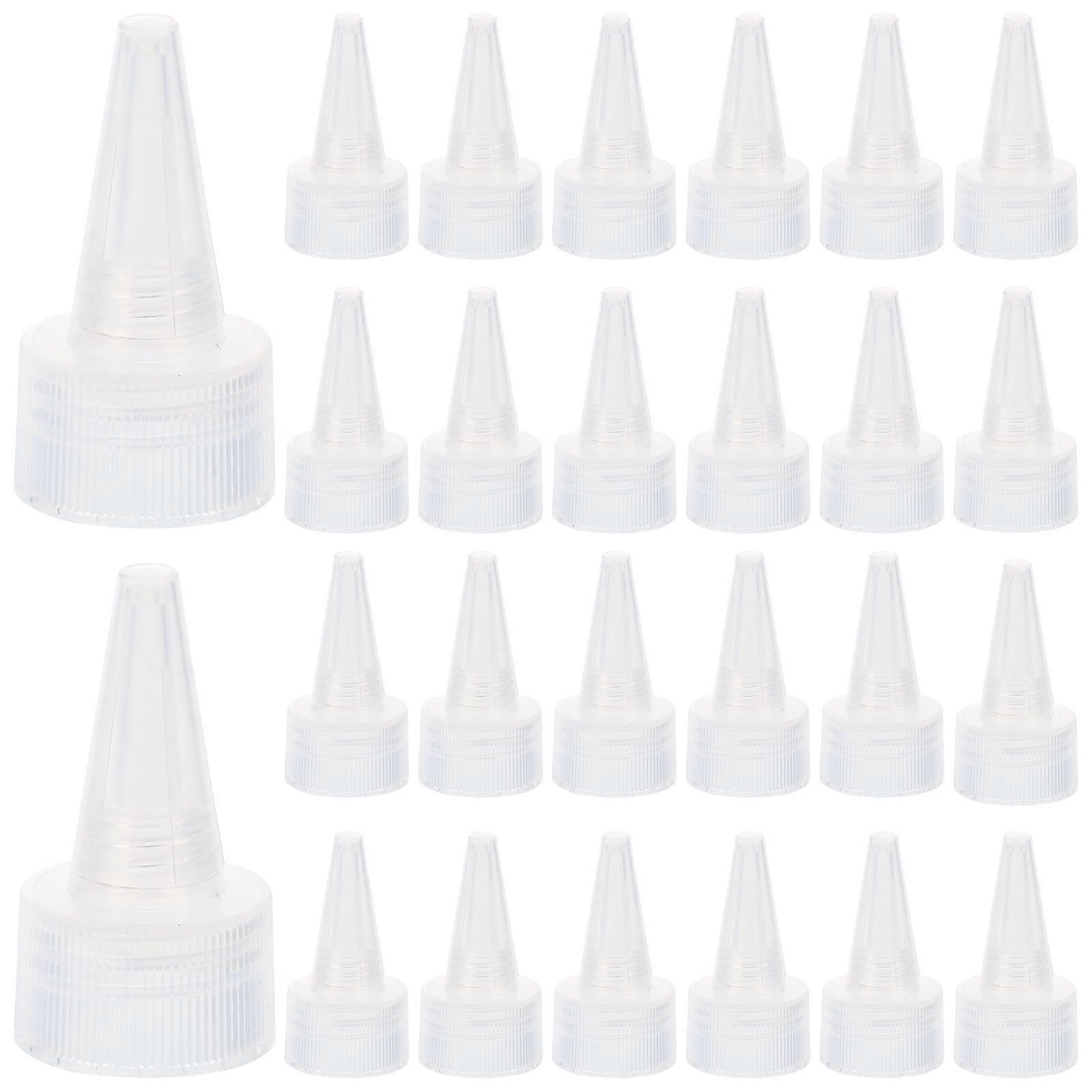 50Pcs Bottle Caps Leak-Proof Bottle Lids Cosmetic Pointed Caps Replacement Lids for Home