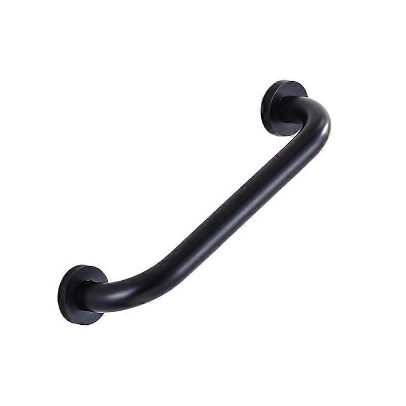 Wall Mounted Bathroom Grab Rail 30cm Black