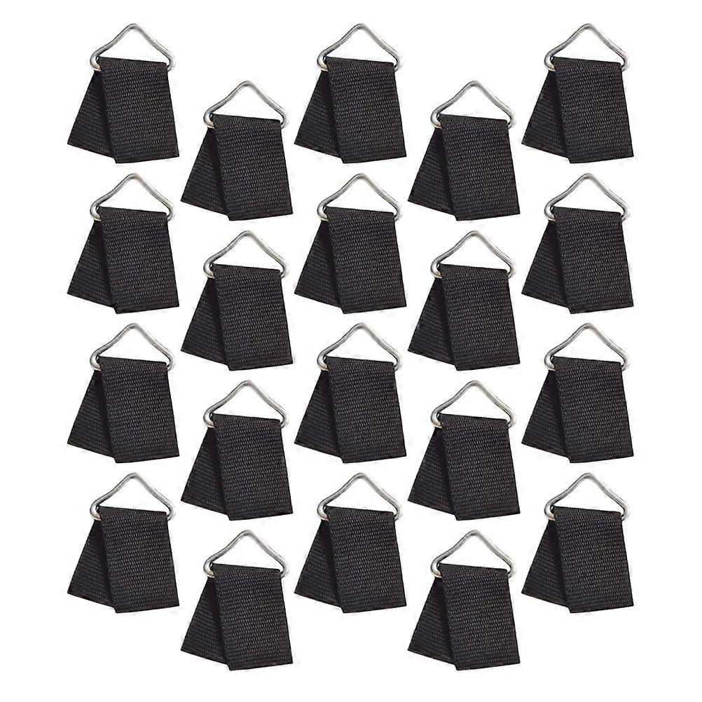 V-shaped Triangle Rings Trampoline Components 20 Sets Metal Triangle Buckles for Trampoline Use and Outdoor Activities