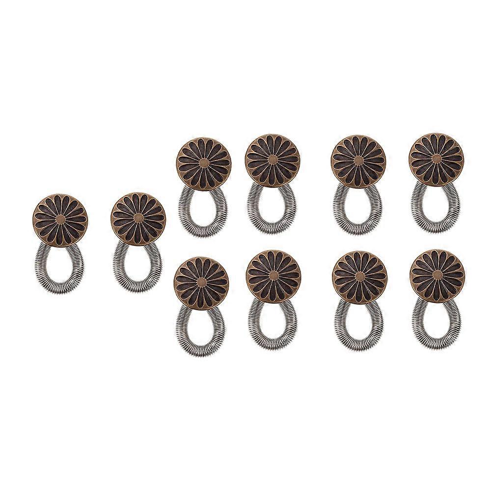 No Sew Pants Adjusters 10Pcs Waistband Extenders For Jeans With Stretchable Functionality Perfect For Work