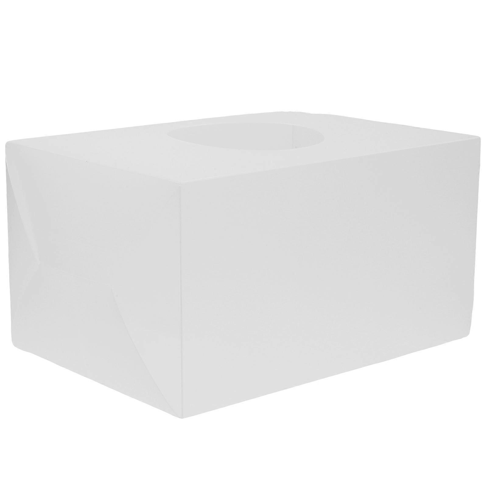 White MultiFunction Raffle Box for Storage Use Firm and with PP Material 7.87 Inches