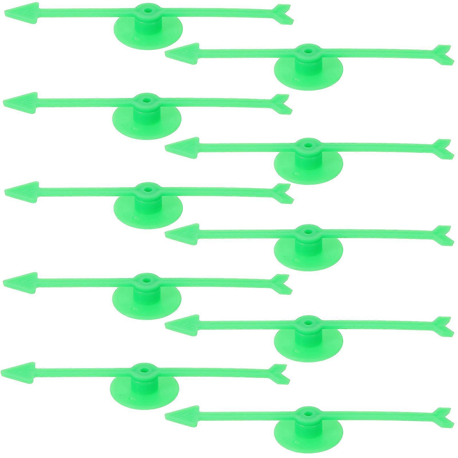 Green Plastic Game Arrows for Party Use Safe Reusable with Bright Color Design and Suction Cup