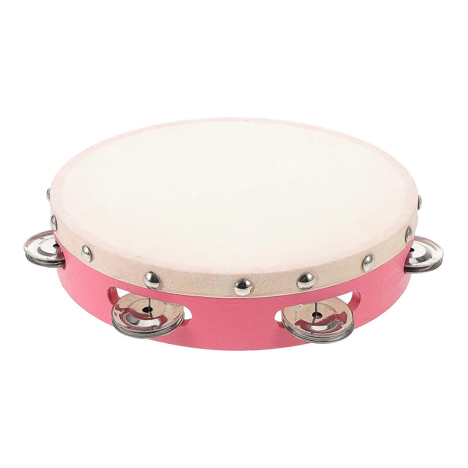 Here's a well crafted product description for the **Pink Handheld Tambourine Drum**:
**Pink Handheld Tambourine Drum – Perfect for Percussion,