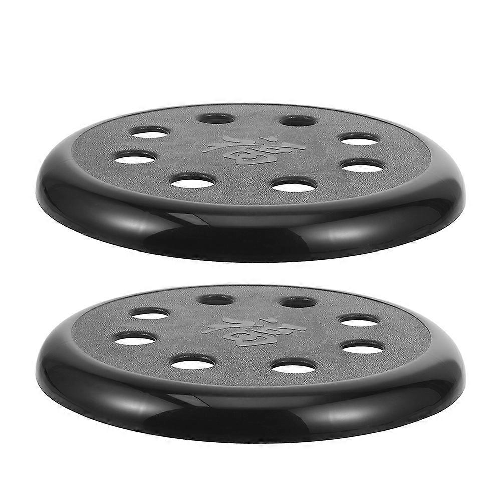 Stool Seat Cover For Barstools Protective Replacement Round Plastic Black 29.00X29.00X2.00CM Home Use 2Set