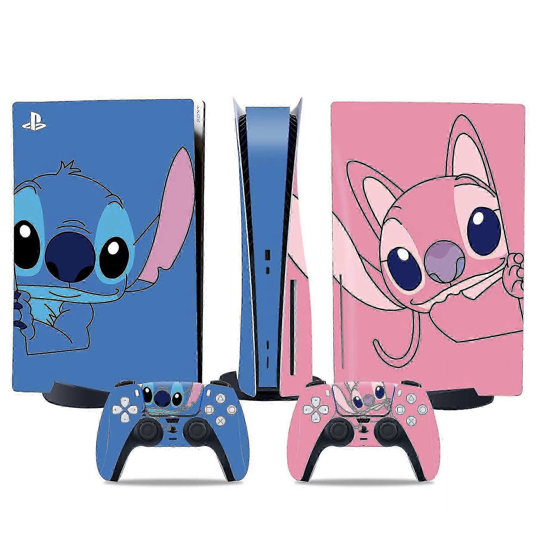 2025 PS5 Sticker Skin Set for Console & Controller - Cute Lilo & Stitch Anime Design