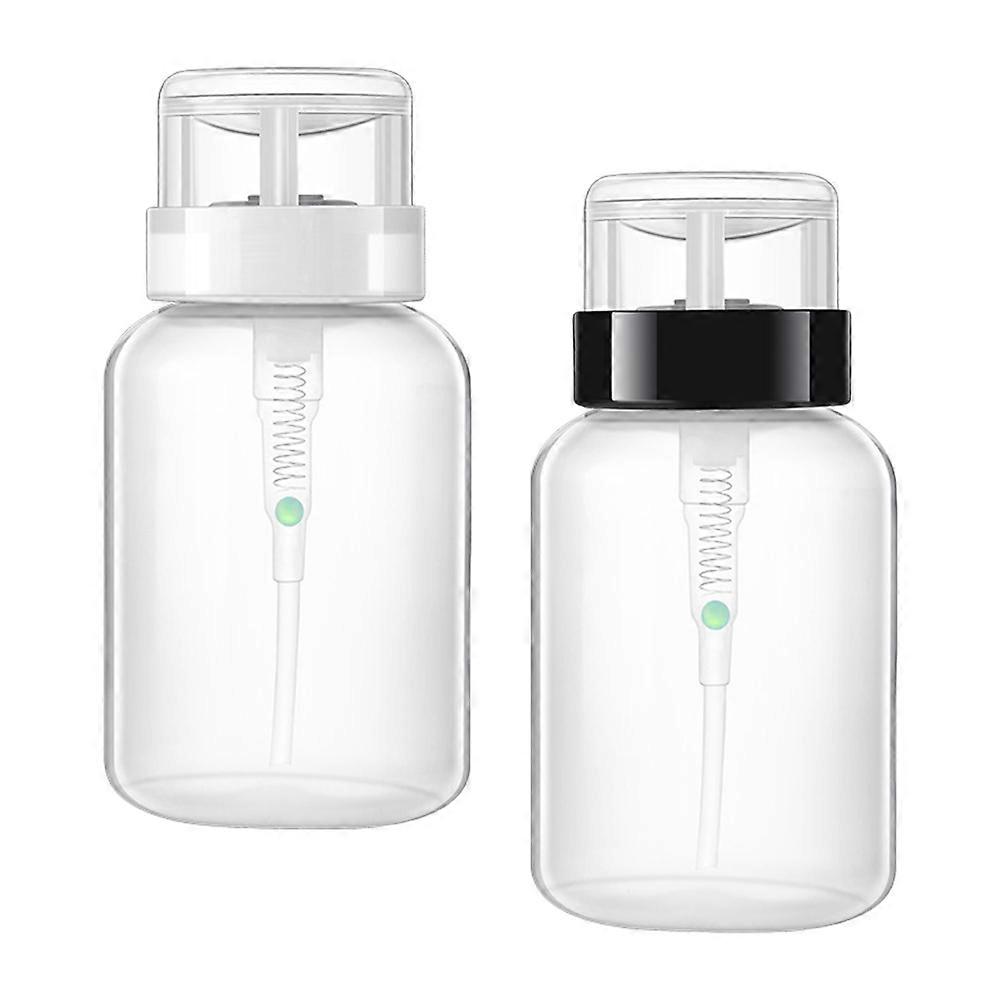 Nail Polish Remover Bottle with Lockable Pump Dispenser Design 200ml Assorted Color PP Material for Storage