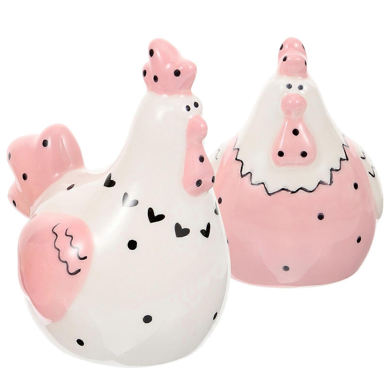 Ceramic Jar For Salt Kitchen Use Easter Celebration 2Pcs Storage Shape American Style