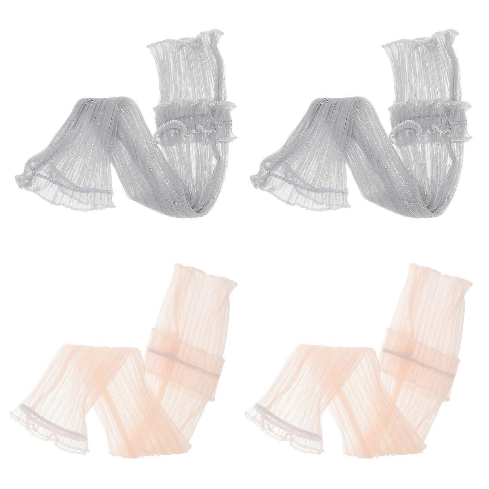 Lace Arm Sleeve Fingerless UV Protection Arm Sleeves for Women 47X10CM 2 Pairs Summer Use