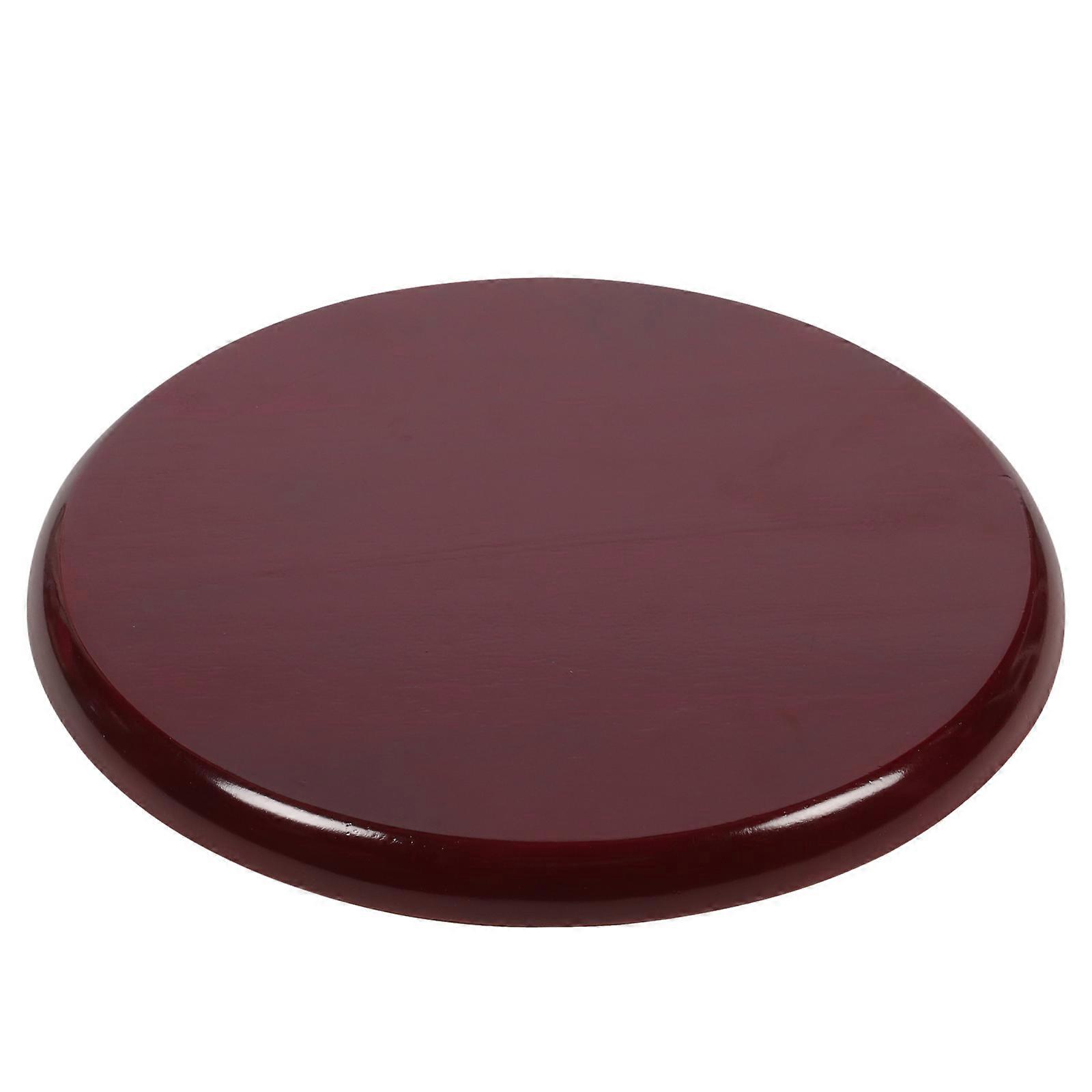 Wooden Stool Seat Replacement for Home and Bar Use Brown Wood Round Shape 7.5 Inches