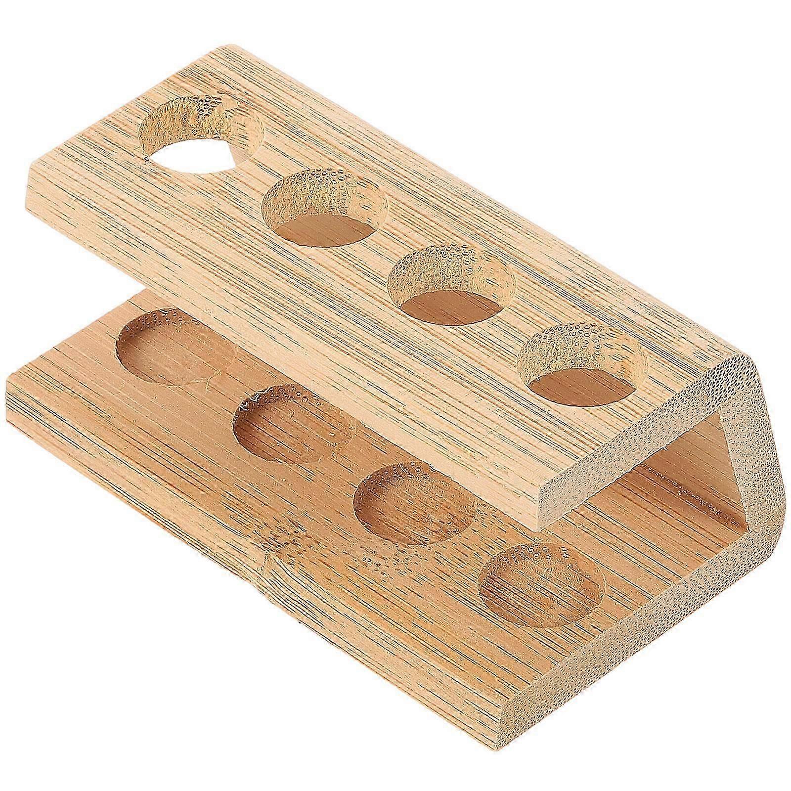 Bathroom Toothbrush Stand, Bamboo Organizer with Reasonable Structure