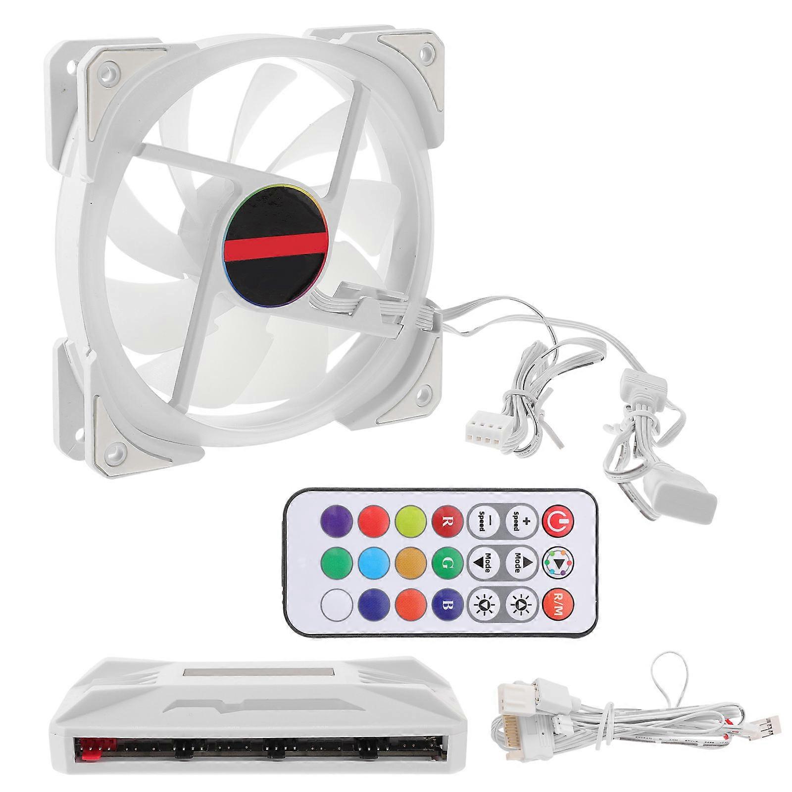 Ultra Silent PC Case Cooler Fan Designed For Computer Cooling With RGB Lighting And Large 2Pack