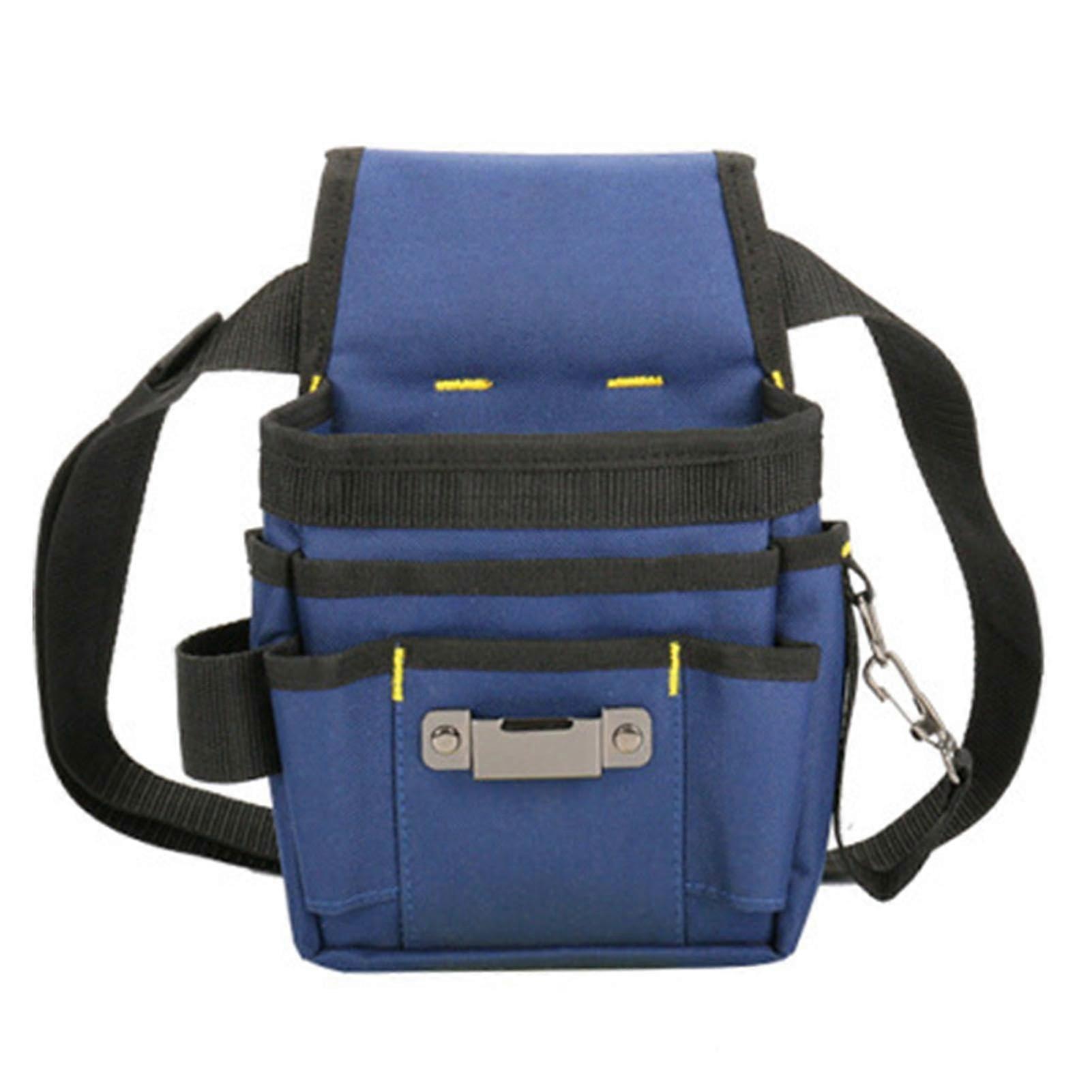 Electrician's Tool Bag, Electrician's Tool Belt Bag Linen Tool Pouch with Multiple Pockets, Multifunctional, Durable Organizer