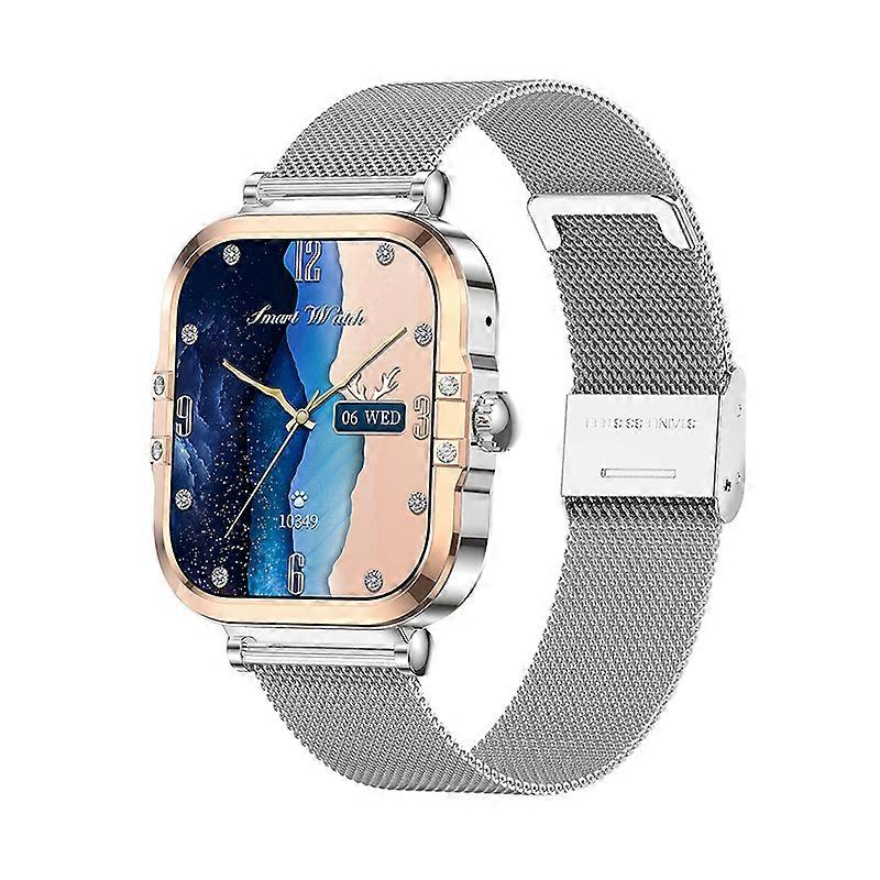 HK82 1.75 inch AMOLED Smartwatch with Bluetooth (Silver)